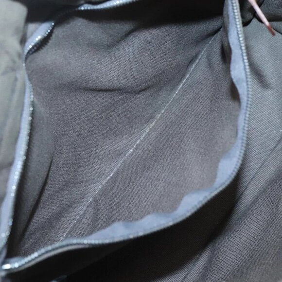 HERMES Fourre Tout PM Hand Bag Canvas Gray Navy Auth 136396 - Picture 13 of 16